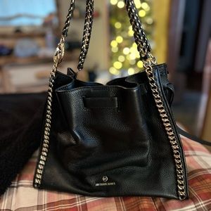 MK shoulder Bag Mina Pebble